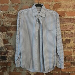 Men’s Peter Millar Blue Checkered Men's Shirt